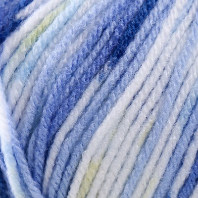 Пряжа "Sweet Baby" 100% акрил 300м/100г (900 белый-синий) Пряжа "Sweet Baby" 100% акрил 300м/100г (900 белый-синий)