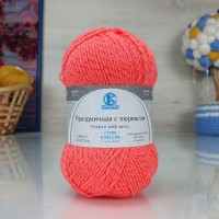 Праздничная с люрексом Камтекс - 126 (коралл яркий)