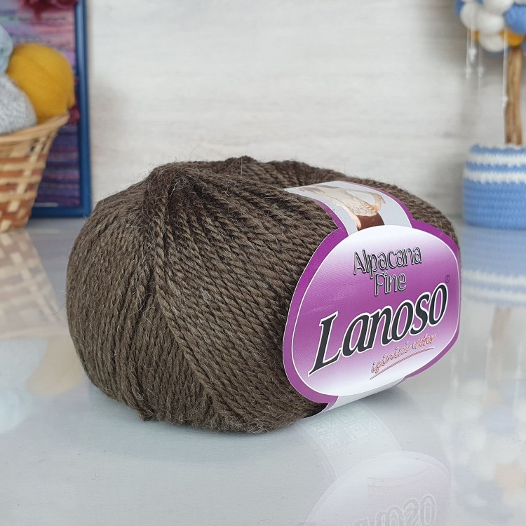 Alpacana fine Lanoso - 909 (коричневый)
