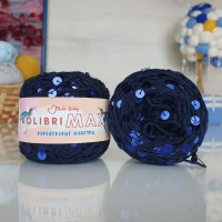 Колибри макси королевские пайетки - 005 (тем.синий с синими пайет.)