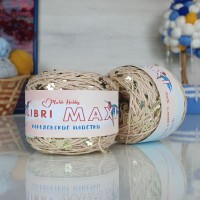 Колибри макси королевские пайетки - 152 (бежевый с золотыми пайетками цветок)