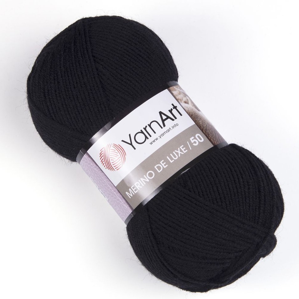 MERINO DE LUXE 50 (YarnArt) - 585 (черный)