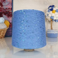 Kolibri с пайетками - 082 (голубой с бирюз.пайет)