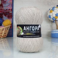 Ангора кролик серебристый - 2517 (серо-бежевый)