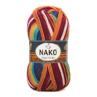 Vega Stripe, Nako - 82409 (оранж/фукс/желт/бир/син)
