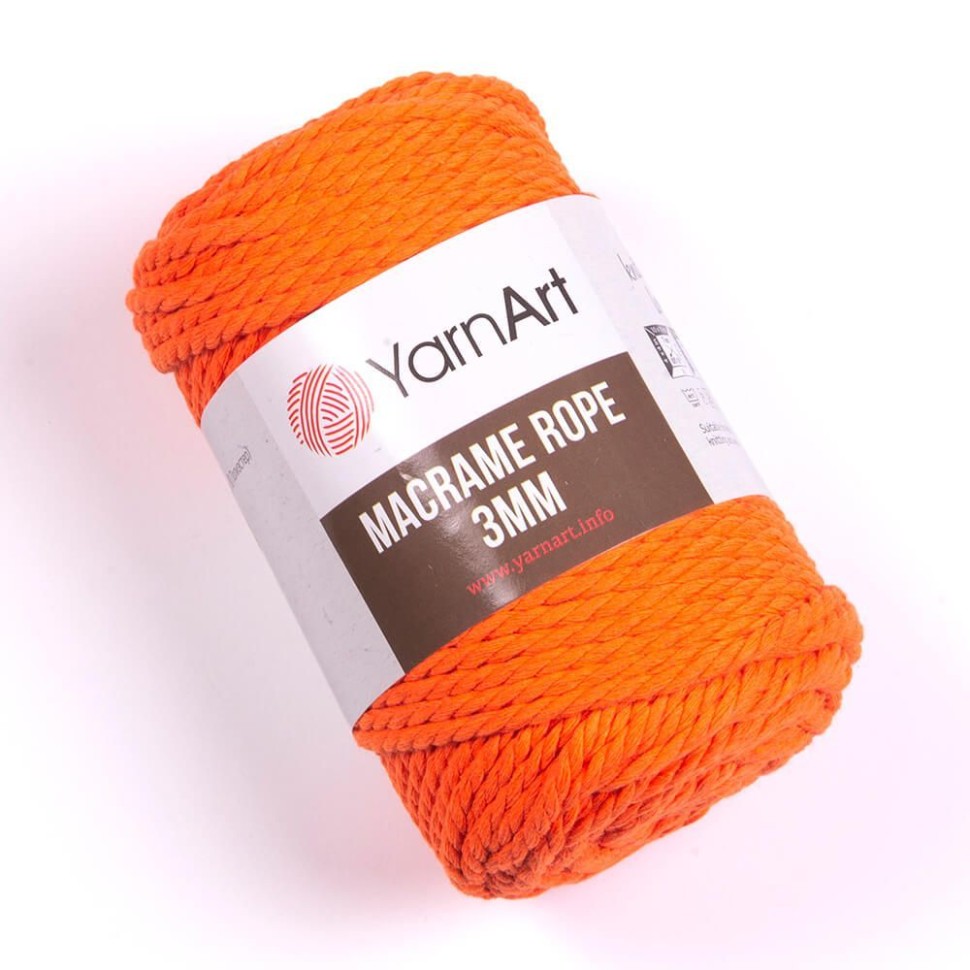 Macrame Rope 3mm - 800 (оранжевый)