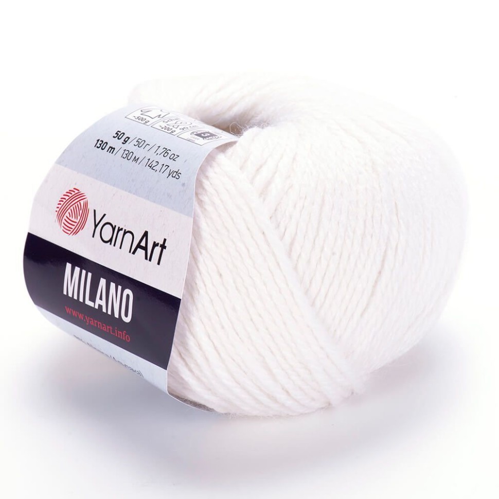 Milano (YarnArt) - 851 (белый)