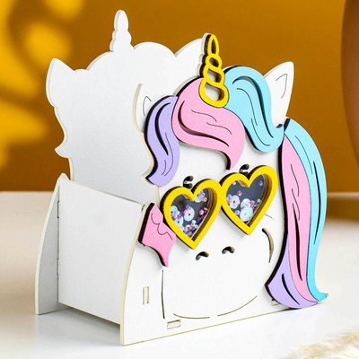 Кашпо деревянное "Единорог" 13х7х14,5 см белый Кашпо деревянное "Единорог" 13х7х14,5 см белый