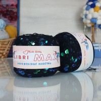 Колибри макси королевские пайетки - 156 (черный с пайетками стрекоза)