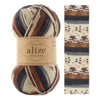 Wooltime, Alize - 11024 (бел/сер/корич)
