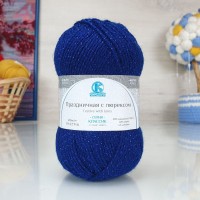 Праздничная с люрексом Камтекс - 140 (лазурь тем.)