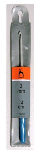 Крючок вязальный с пластиковой ручкой 14 см. (Pony) 3.00  арт.46203
