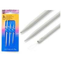 60643 Иглы для вяз/изд. с нейл. петлей, разм. 2,25-3,25, алюм., 3 шт PONY